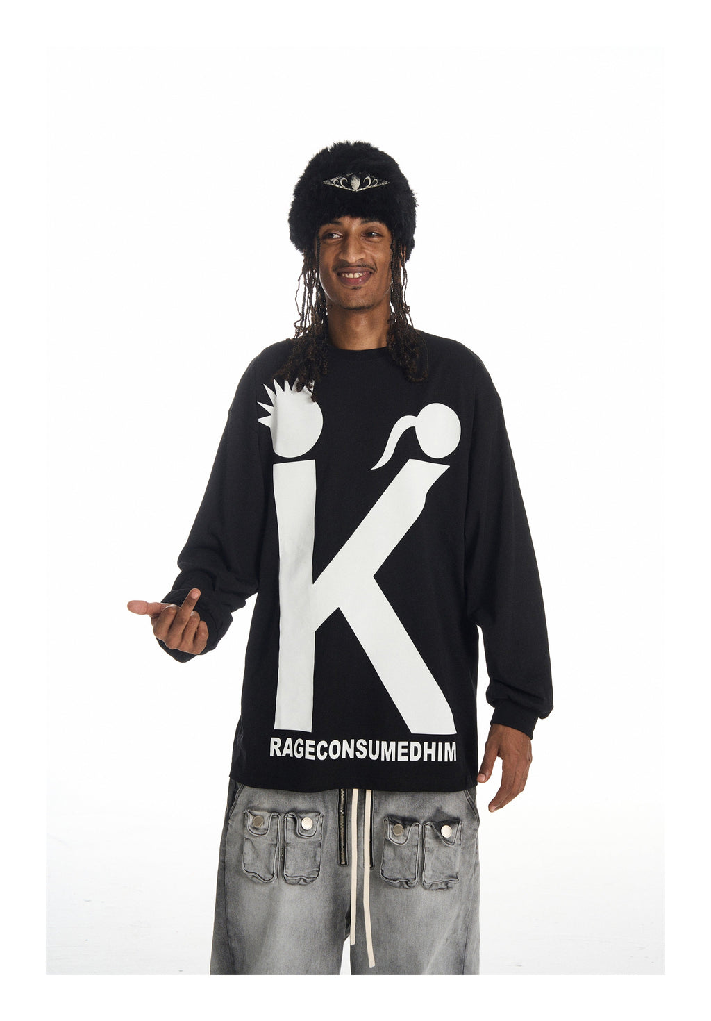 KARMANISTIC Big K Logo Long Sleeve Tee