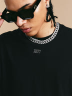 1807 Crystal Rhinestone Logo Long Sleeve Tee