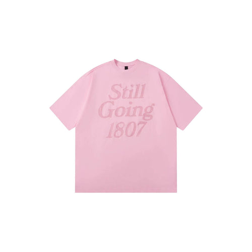 1807 Still Going Glitter Print Short Sleeve Tee