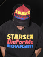 NOVACAM Foam Letter Print Trucker Hat