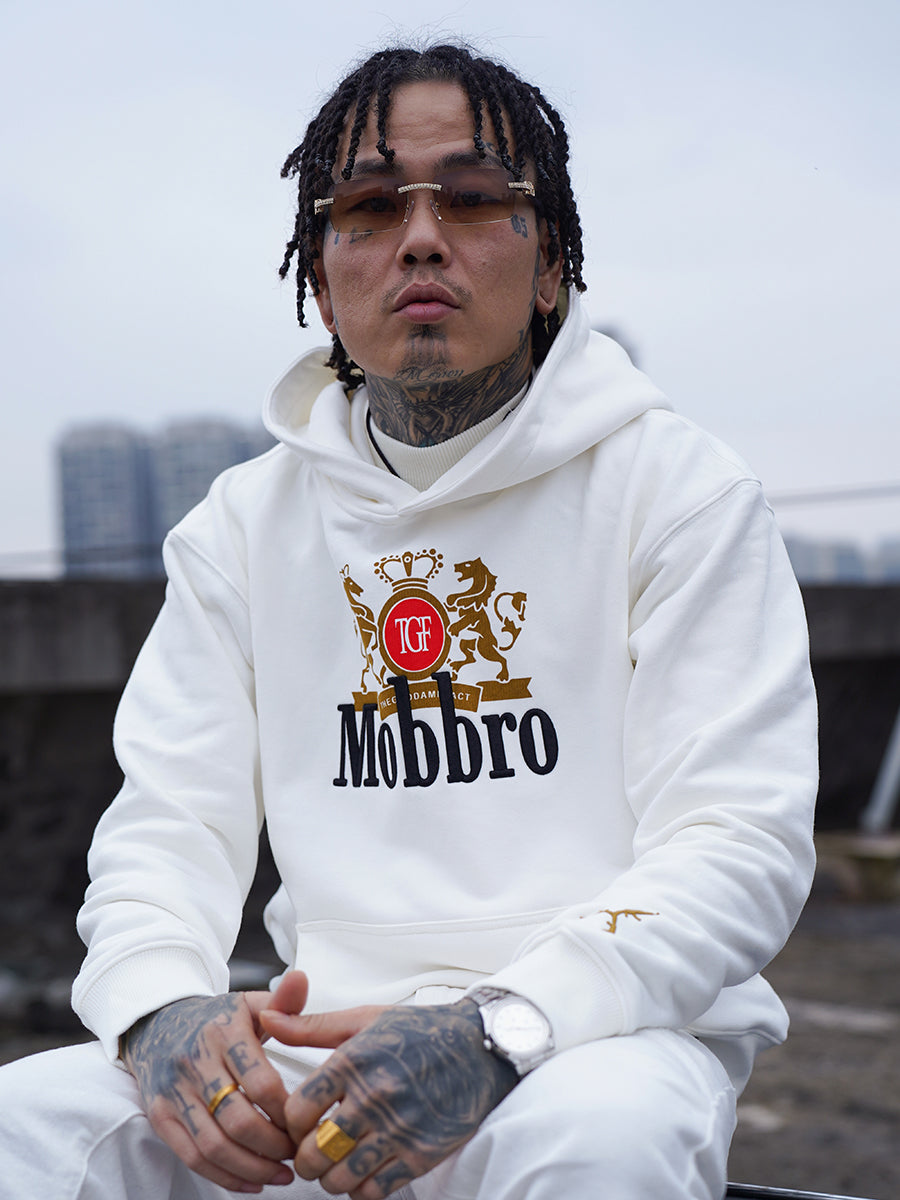 TGFCLUB Mobbro Embroidered Print Hoodie