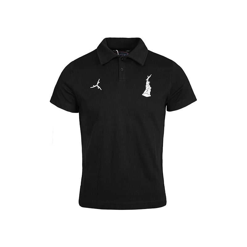 TGFCLUB Statue of Liberty Embroidery Slim Fit Polo