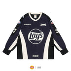 1807 × Lay’s Patchwork Long Sleeve Hockey Jersey
