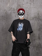 UNDERWATER Vintage Washed Destroyed Print Tee