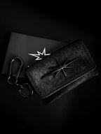 Remedy Metal Studded Keychain Coin Card Leather Wallet