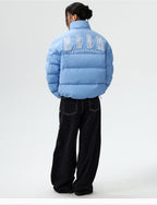 MEDM 3D Embroidered Lace Puffer Jacket