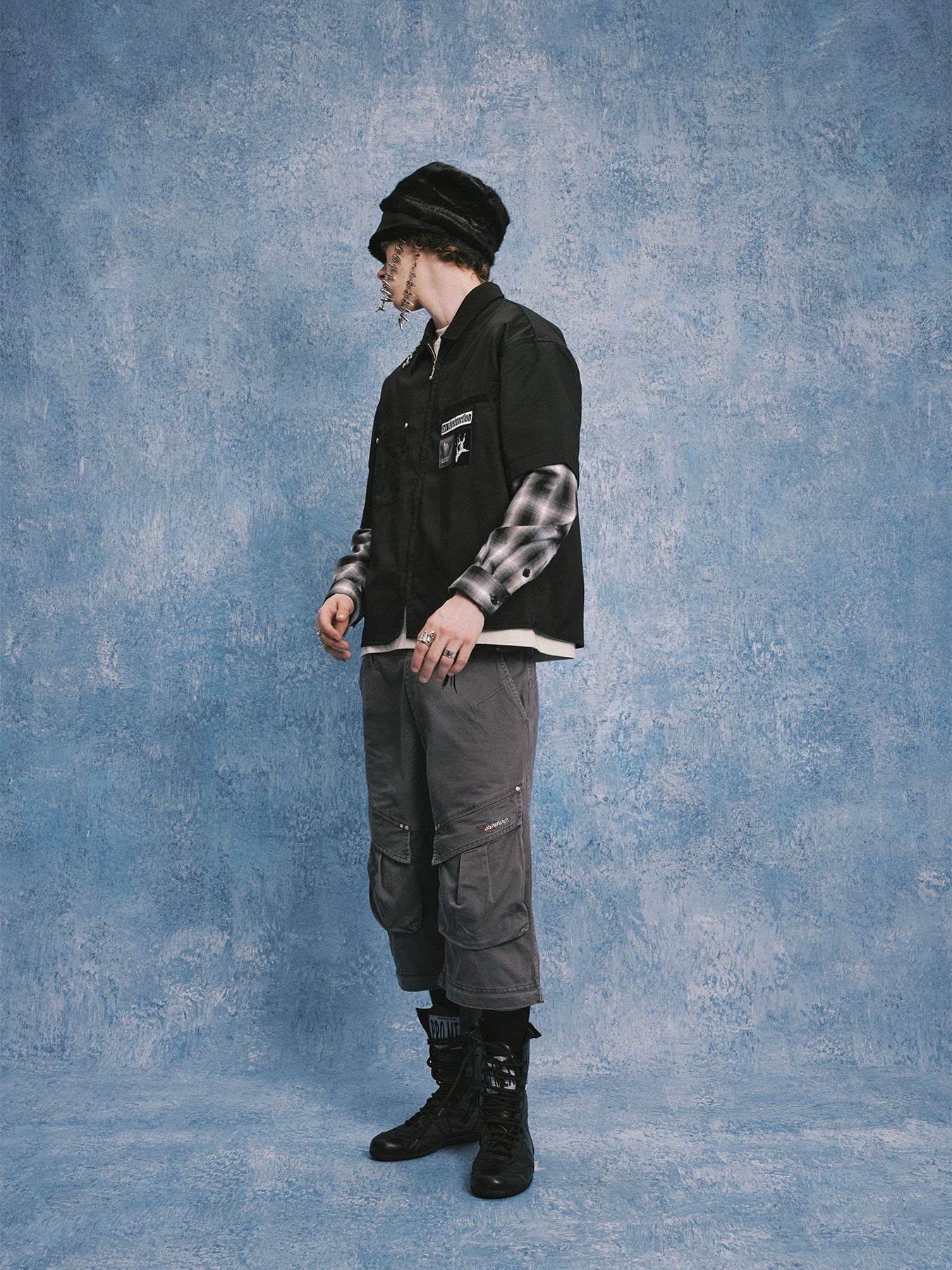 SOD Co. Patched Layered Work Shirt