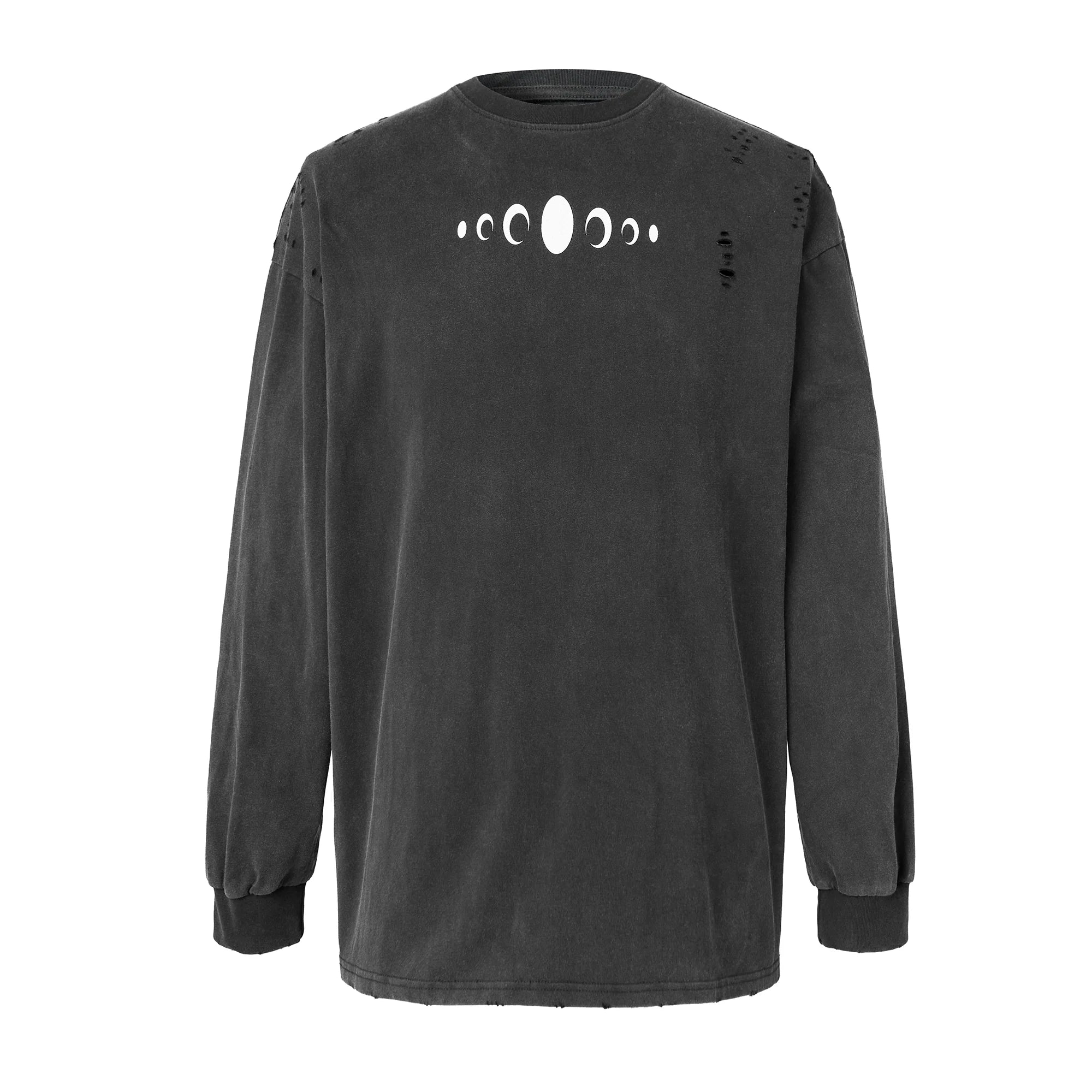 KARMANISTIC Standard Logo Washed Distressed Long Sleeve Tee
