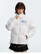 MEDM Gradient Embroidered Puffer Jacket