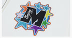 MEDM Blooming Star Embroidered Zip-Up Hoodie