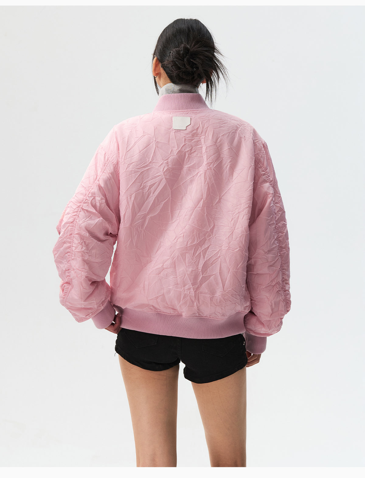 MEDM Crinkled Nylon MA-1 Bomber Jacket