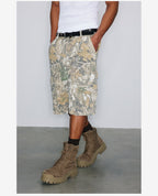NOVACAM Tree Camouflage Work Baggy Shorts