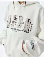 MEDM Animal Leather Logo Patch Hoodie