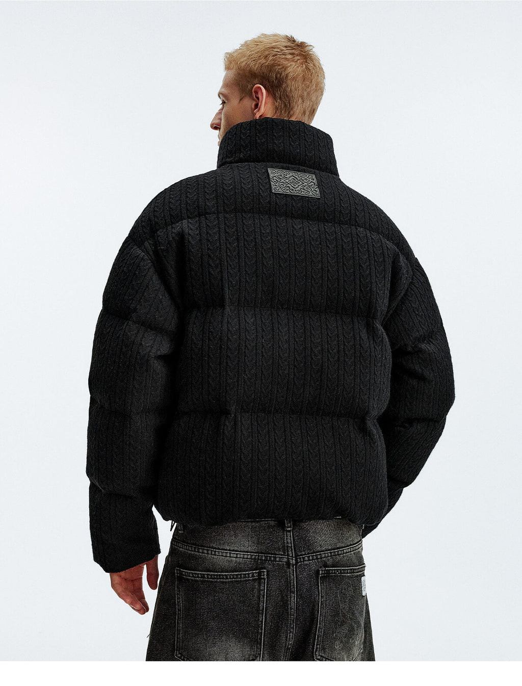 MEDM Cable Knit Down Jacket