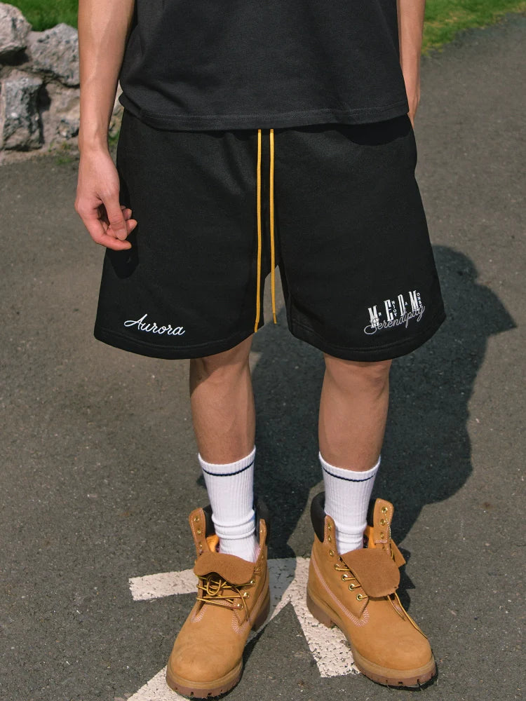 MEDM 3D Embroidered Sweat Shorts