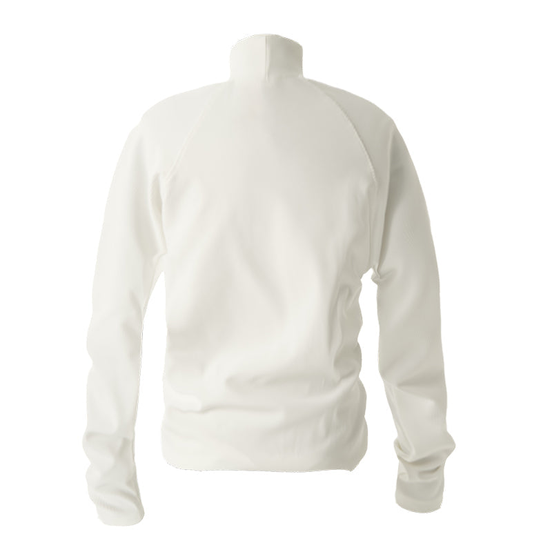 KARMANISTIC Slim Stretch Mock Neck Long Sleeve Tee