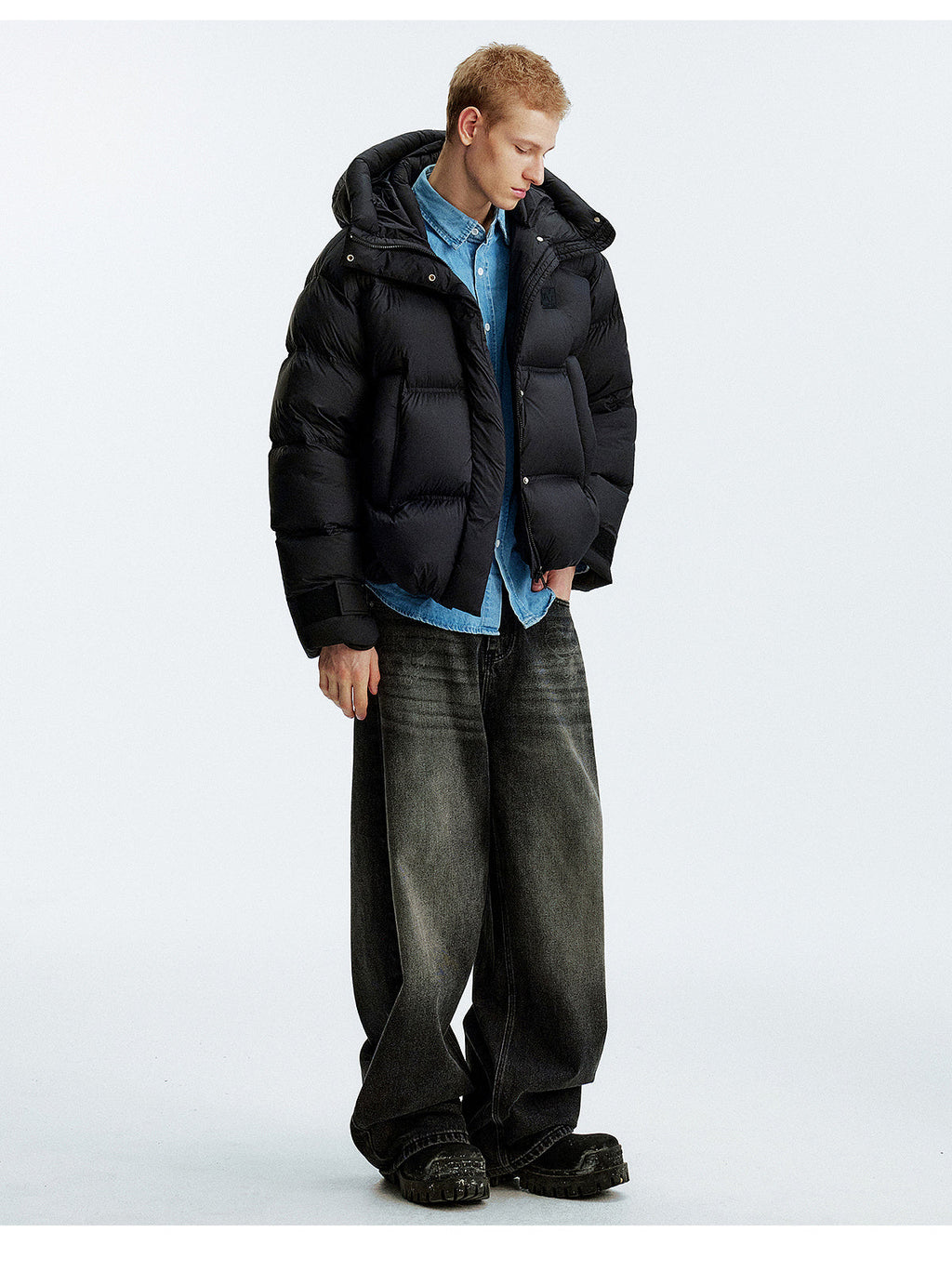 MEDM Ultralight High Gram Weight Hooded Down Jacket