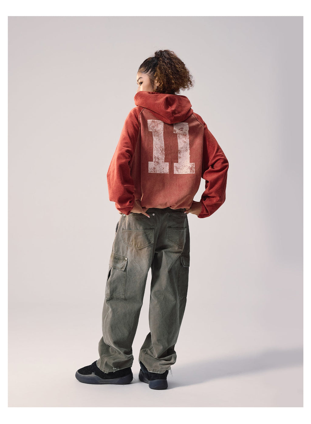 Remedy Washed Reversible Raglan Hoodie