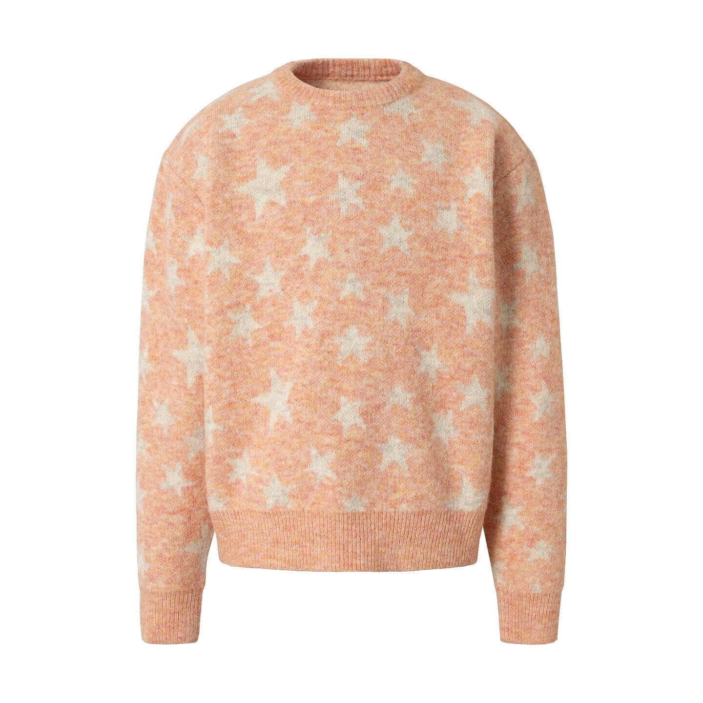 YADcrew All Over Star Fuzzy Knit Sweater
