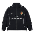 Harsh and Cruel Football Club Embroidered Down Jacket