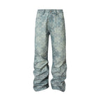 YADcrew Puzzle Checkerboard Print Jeans