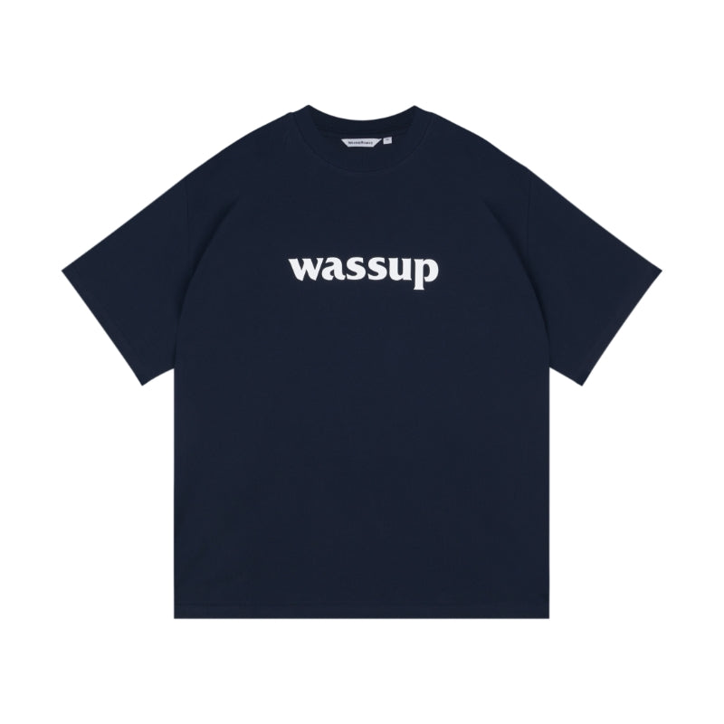 Wassup House Big Logo Print Basic Tee