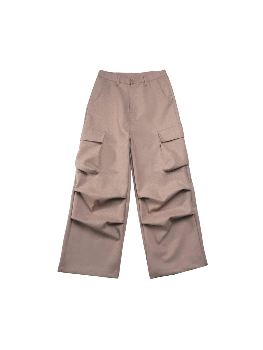LIBERAFIT Wool Blend 3D Flap Pocket Baggy Cargo Pants