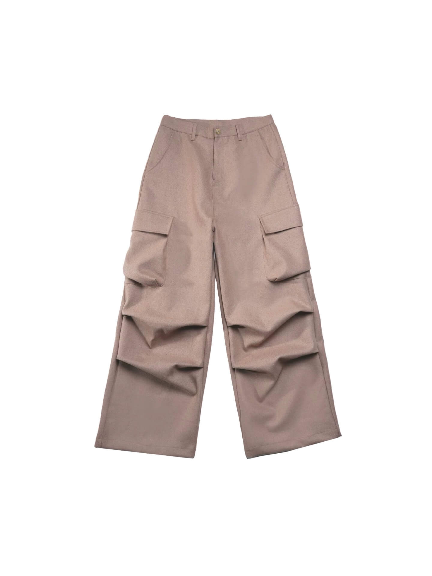 LIBERAFIT Wool Blend 3D Flap Pocket Baggy Cargo Pants