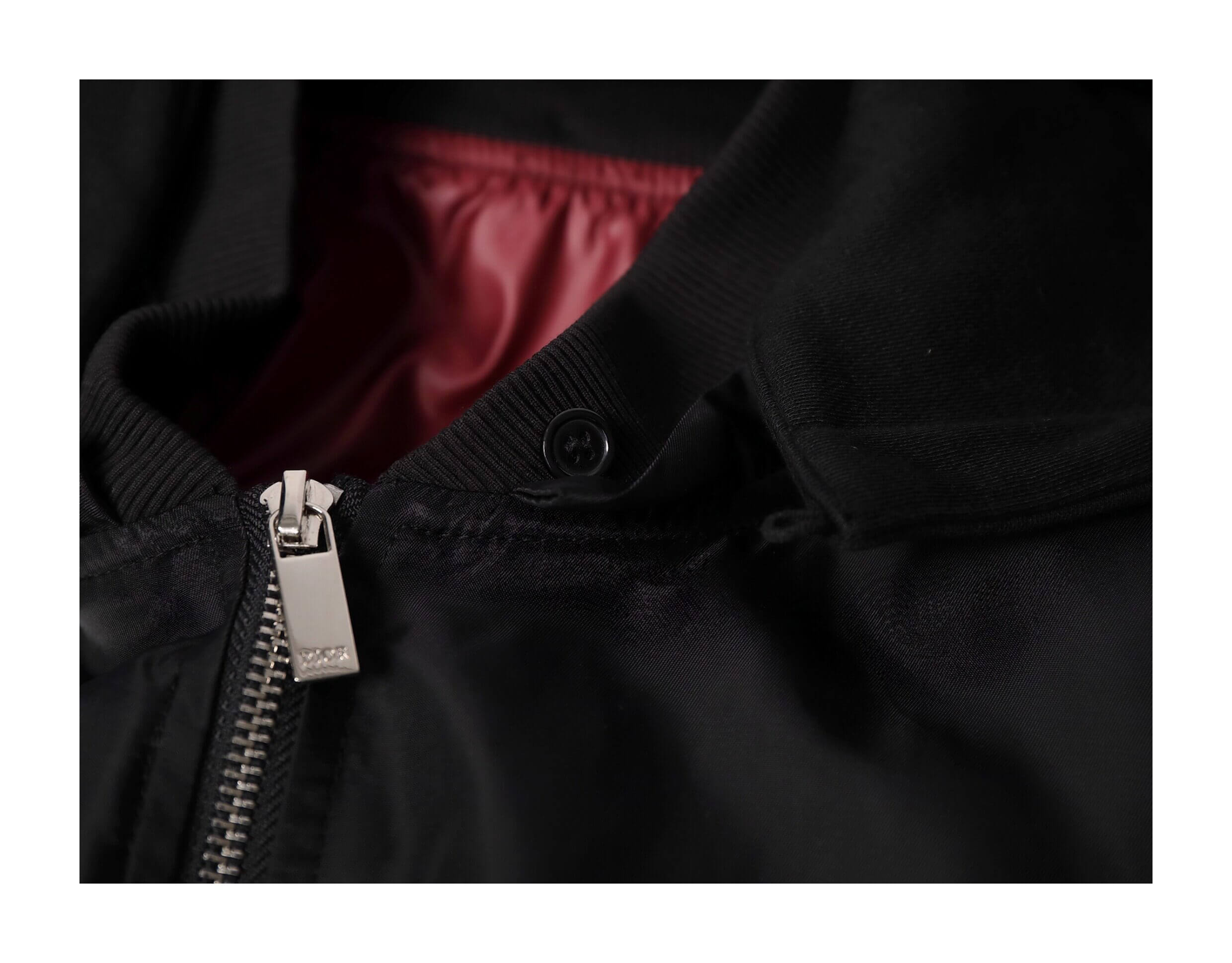 KARMANISTIC Embroidered Hooded Puffer Bomber Jacket