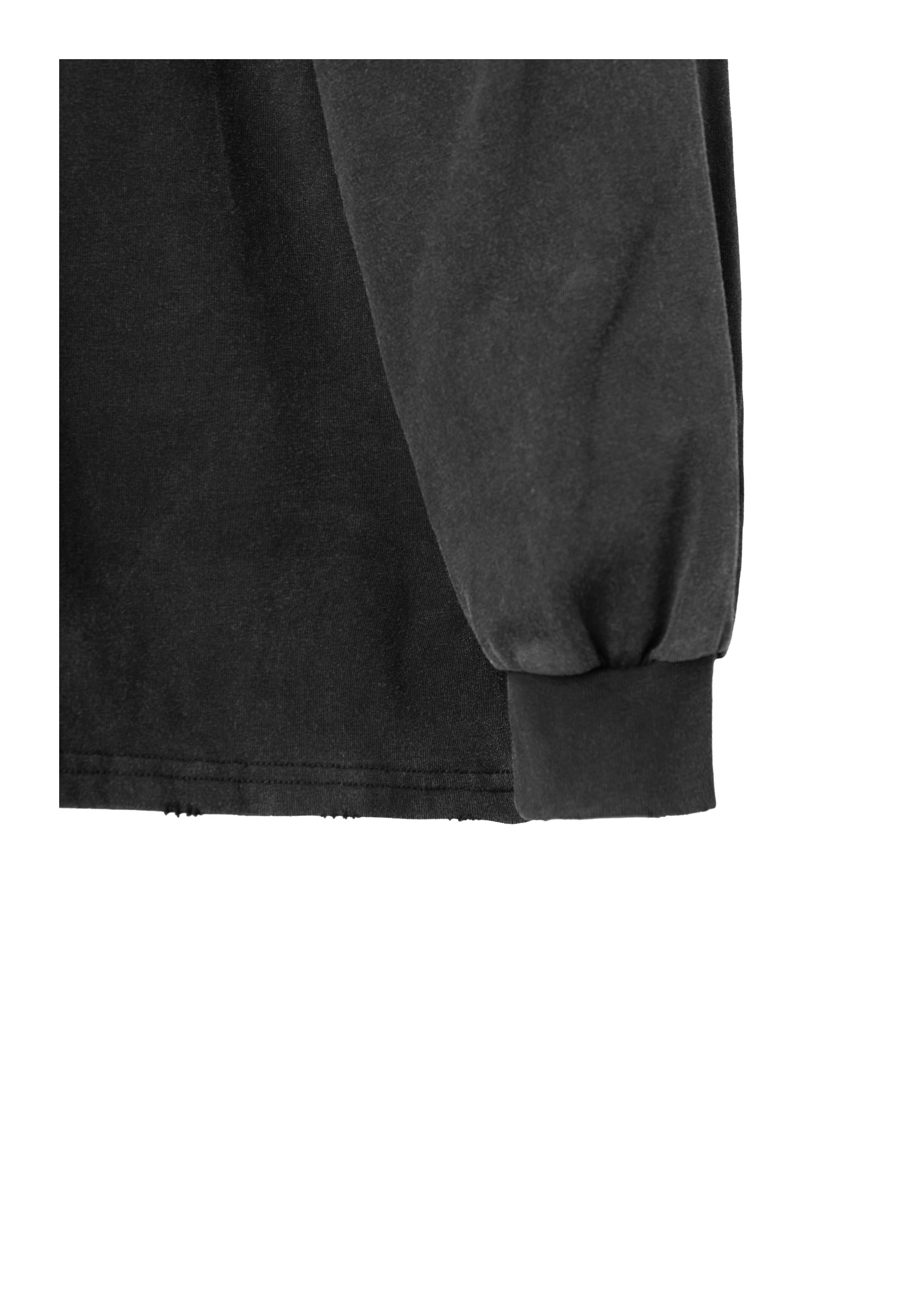 KARMANISTIC Standard Logo Washed Distressed Long Sleeve Tee