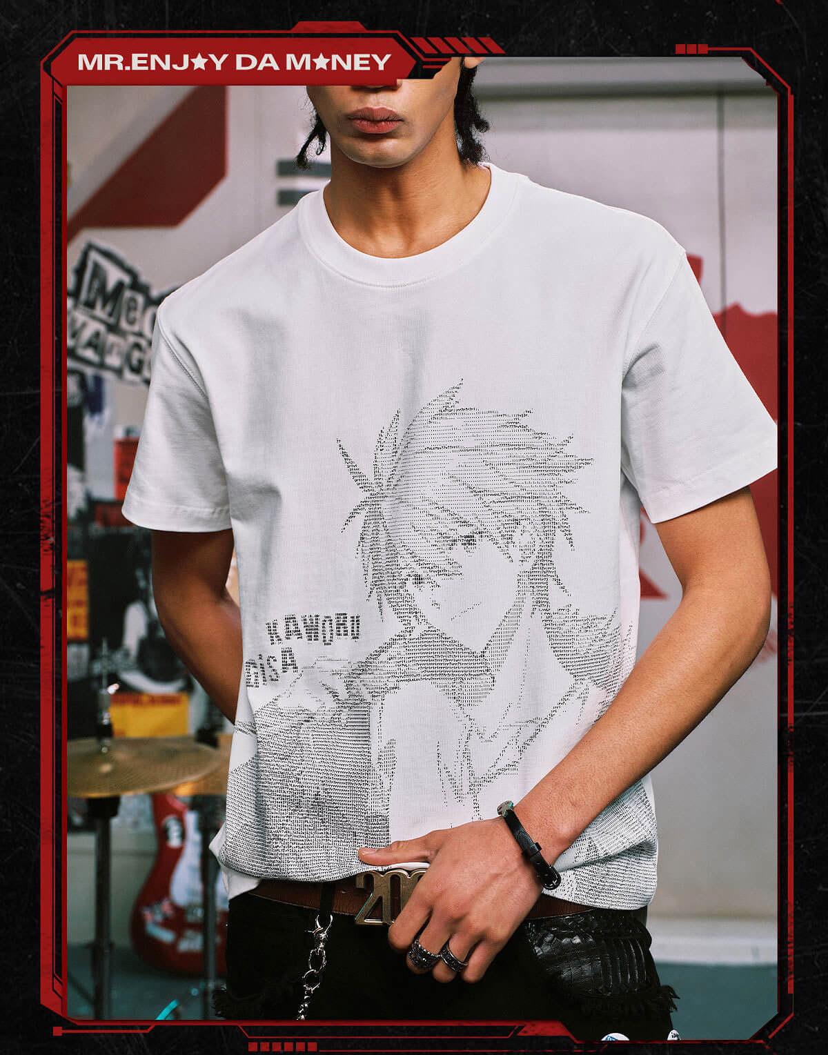 MEDM x EVA NEVER END Character Code Graphic Tee
