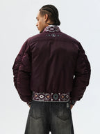MEDM Ethnic Trim MA-1 Bomber Jacket