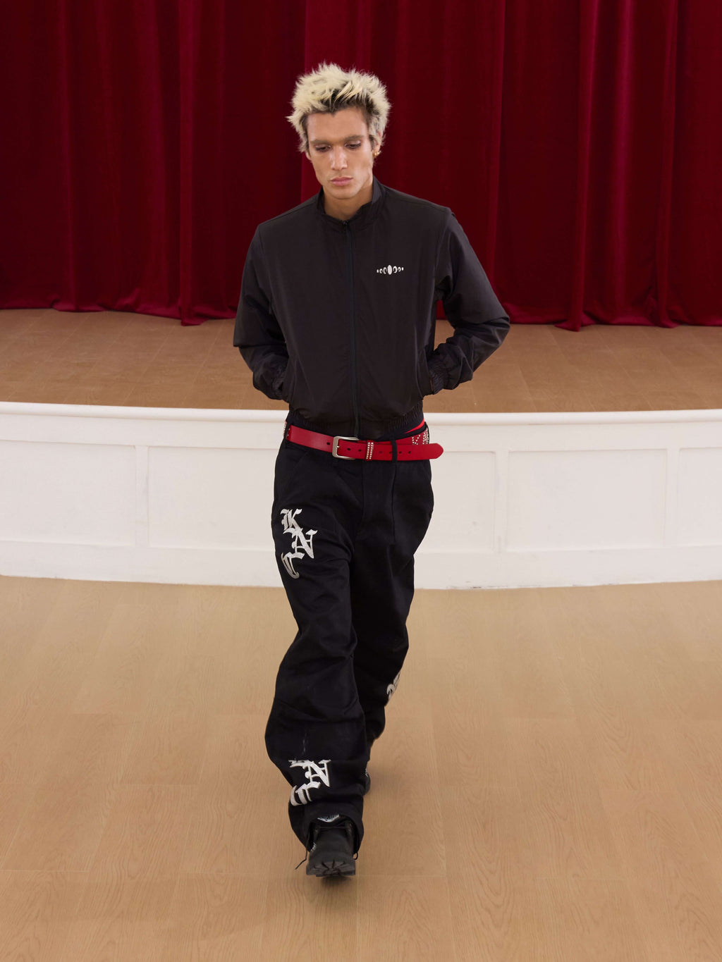 KARMANISTIC Karma Embroidered Track Jacket