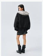 MEDM Fur-Lined Hooded Jacket