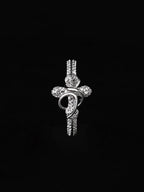 Small Town Kid Cubic Zirconia Cross Diamond Ring