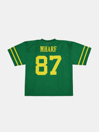 MHARF Green 87 Printed Bar Stripe Hockey Jersey
