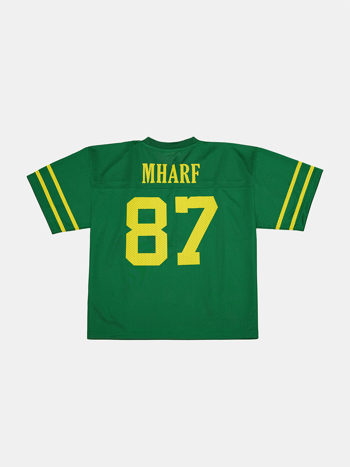 MHARF Green 87 Printed Bar Stripe Hockey Jersey
