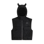 UNDERWATER Demon Horn Removable Hood Down Vest