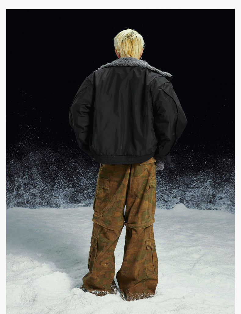 MEDM Removable Fur Lining Jacket