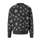 YADcrew All Over Star Fuzzy Knit Sweater