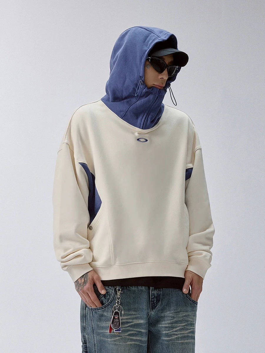 F2CE Color Block Hood with Zip Hoodie
