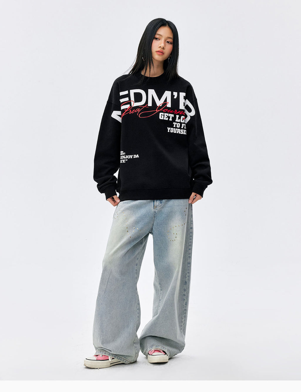 MEDM Big Logo Print Sweatshirt