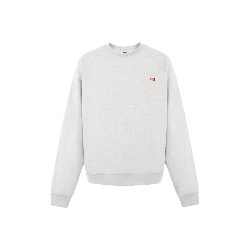 1807 One Point Box Logo Embroidery Sweatshirt