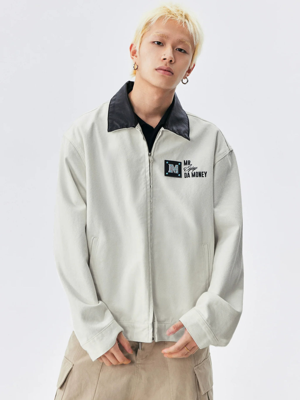 MEDM Turquoise Metal Patch Detroit Jacket