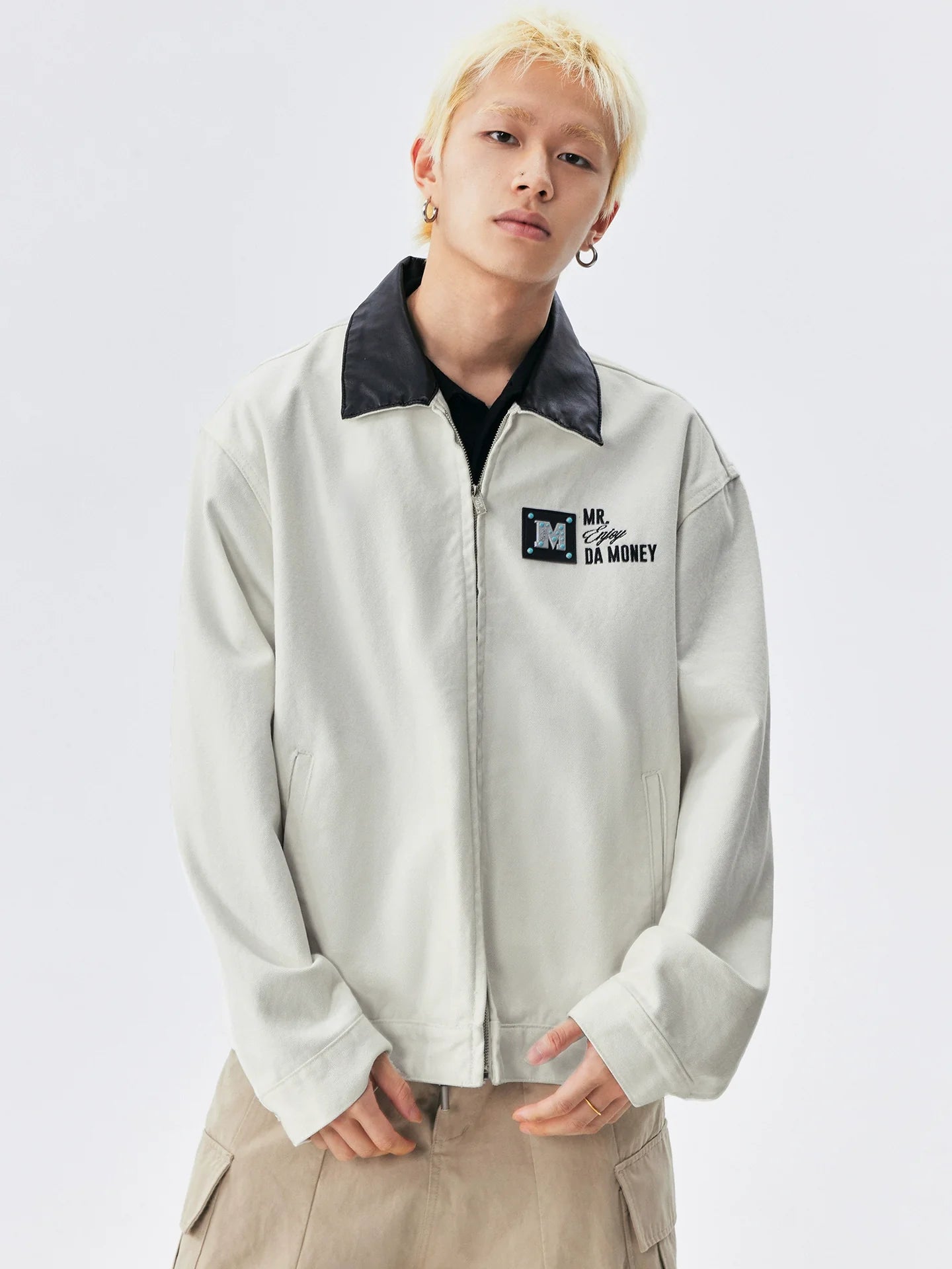 MEDM Turquoise Metal Patch Detroit Jacket