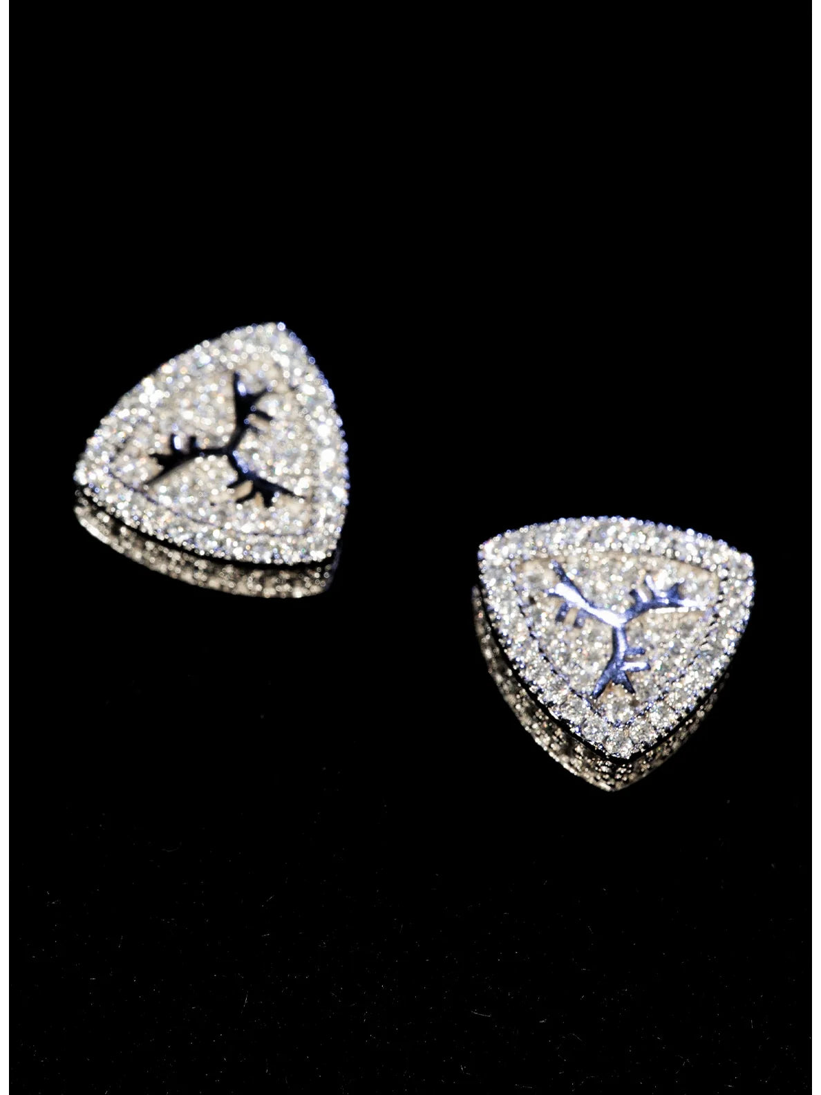 TGFCLUB Logo Moissanite Sterling Silver Earrings