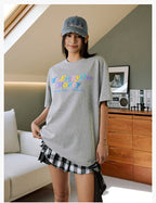 MEDM Multicolor Terry Embroidery Tee