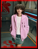 MEDM x EVA Evangelion Washed Zip-Up Hoodie