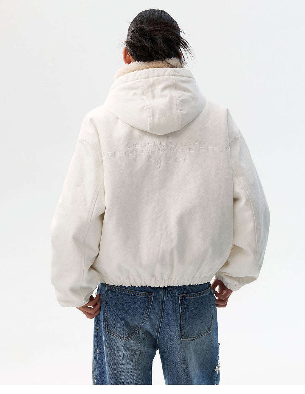 MEDM Sherpa Fleece Quilted Work Jacket