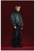 Remedy Pleated Back Design MA-1 Bomber Jacket